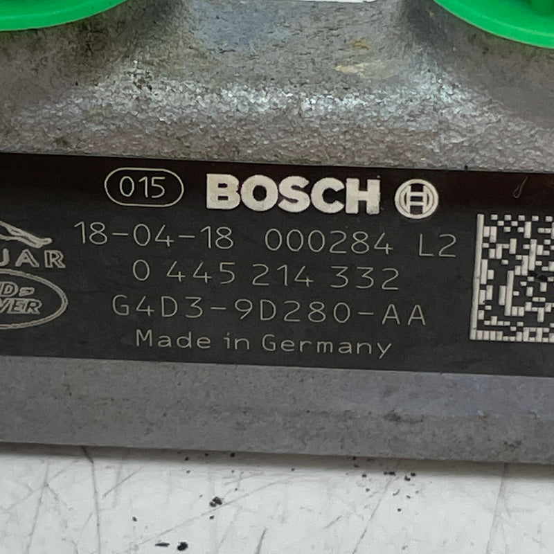 Land Rover / Jaguar 2.0L Diesel 204DT Fuel Rail G4D3-9D280-AA / 0445214332