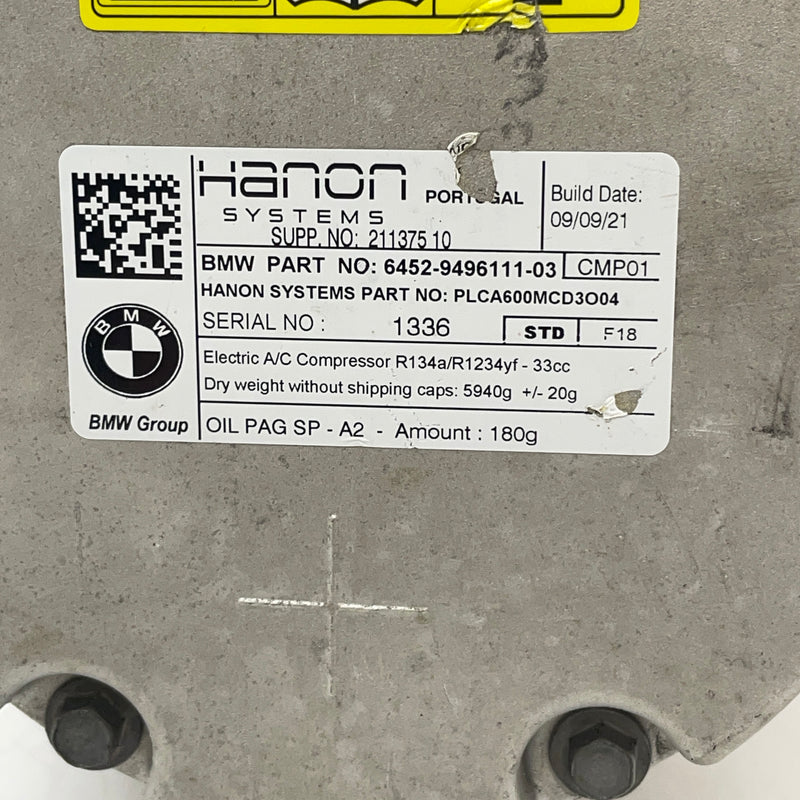 BMW / Air Conditioning Compressor / 6452-9496111-03