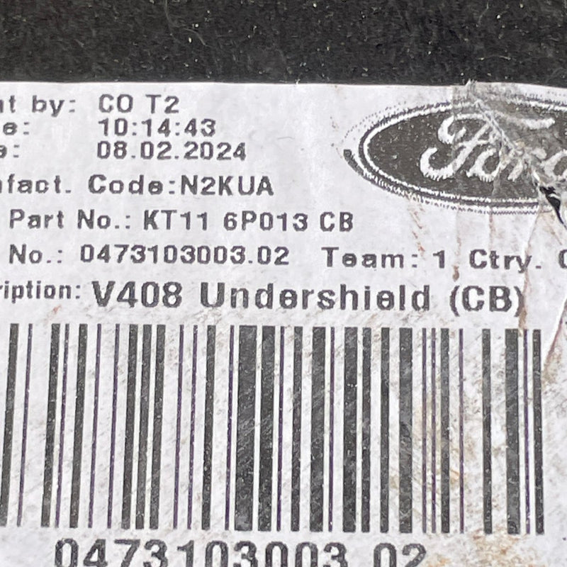 Ford Transit / Engine Splash Shield / KT116P013CB - Dragon Engines LTD