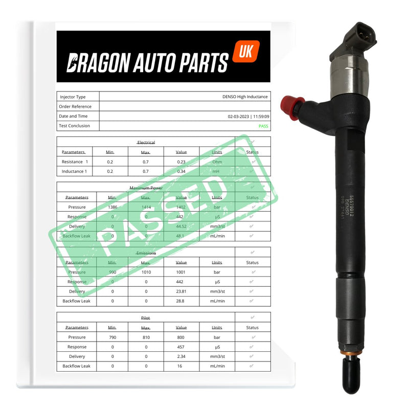 Tested Vauxhall / 1.6L / Diesel / B16DTH / Fuel Injector / 55570012 - Dragon Engines LTD